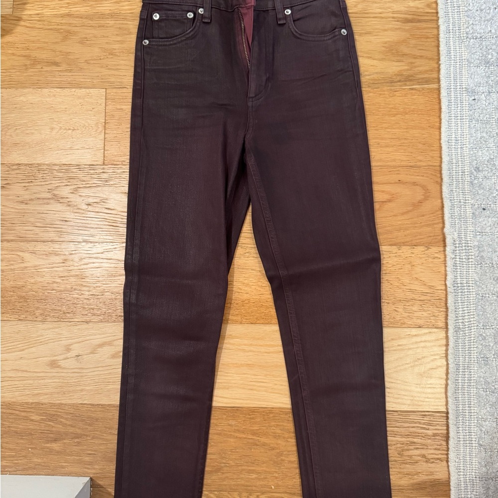 Women's Burgundy Jeans
